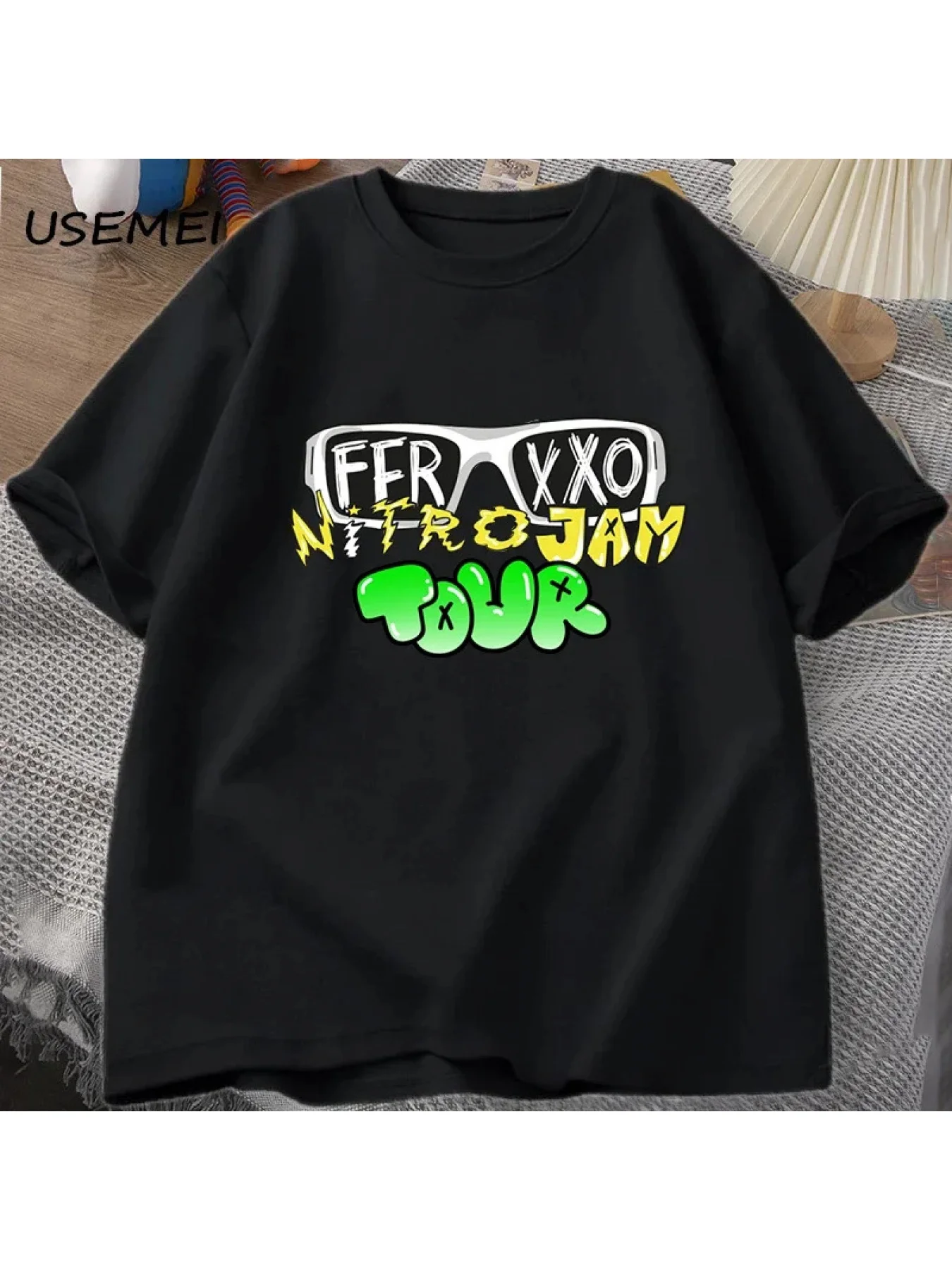 Feid Ferxxo T Shirt Men Women 90s Rapper Men's T-shirt Summer Cotton Short Sleeve Tee Unisex Streetwear Men's Oversize T-shirts