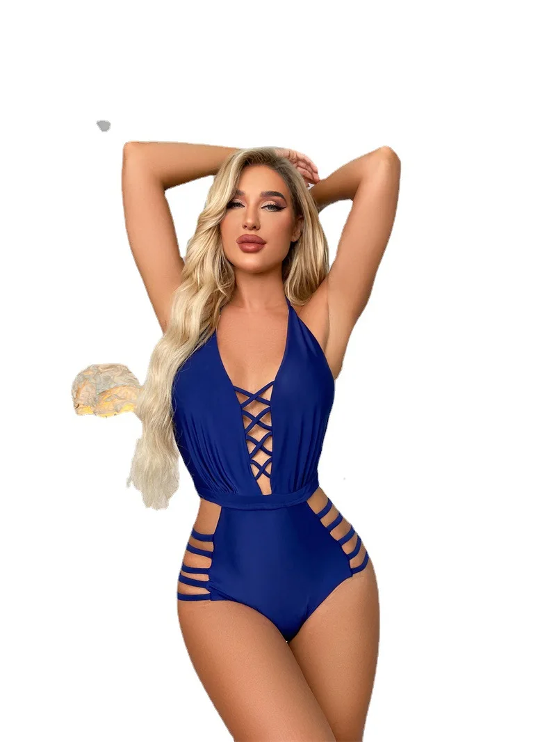 Sexy Fashion Womens One-piece Bandage Swimsuit Swimwear Push Up Monokini Bathing Suit Bikini