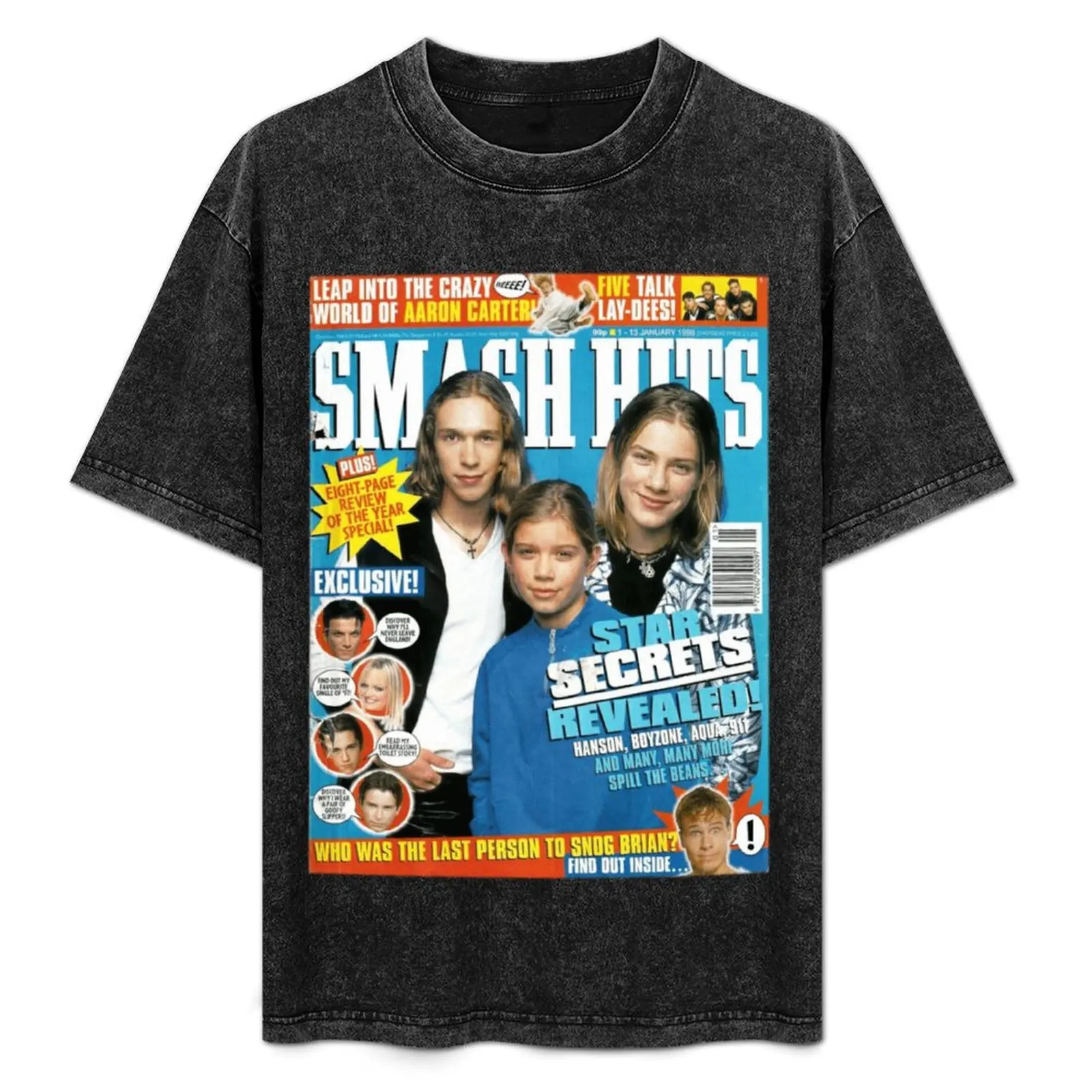 HANSON - SMASH HITS COVER 1998 Y2K T-Shirt Aesthetic clothing animal prinfor boys t shirt for men