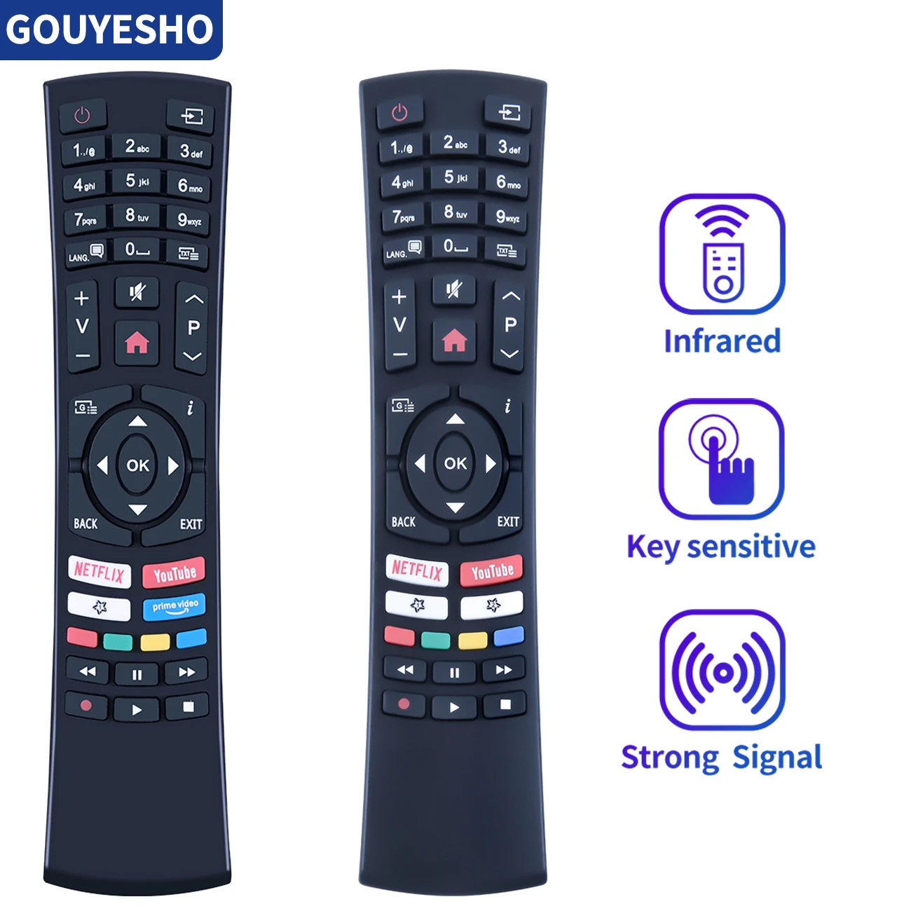 

Remote Control RC4390P RC4390 23513941 For Hyundai OK. Hitachi BUSH Various AYA GOGEN NETFLIX TELEFUNKEN Smart LCD LED TV