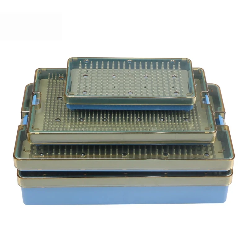 Dental/Ophthalmic Autoclavable Sterilization Tray Case Orthopedic Teaching Instruments Silicone Disinfection Box