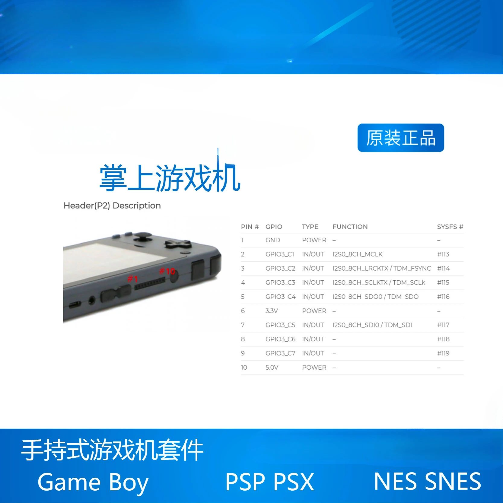 Game Console Handheld, caso DIY, RK3326, A35, analógico, PSP