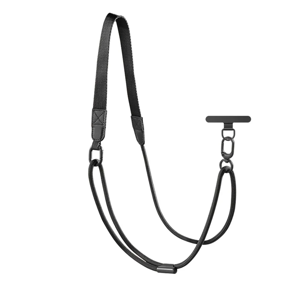 

Регулируемый ремешок для телефона с двумя вариантами ширины, для ношения на шее или через плечо, с защитой от потери, съемный шнурок для мобильного телефона