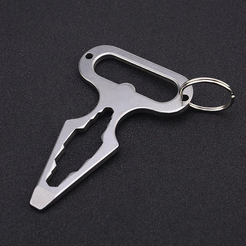 Stainless Steel Outdoor EDC Bottle Opener Self Defense Stinger Personal Protection Tool Weapons Combination Wrench Tools