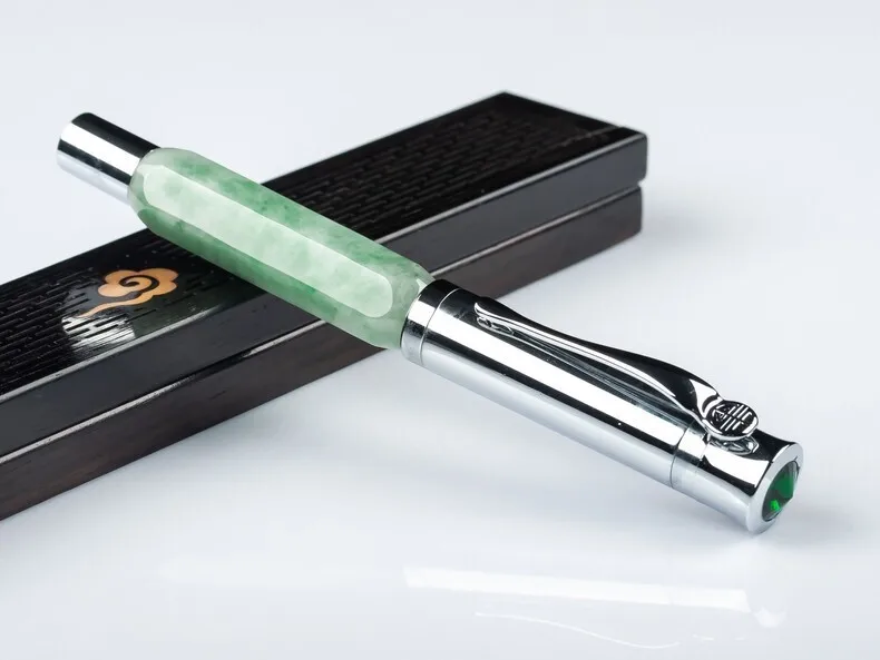 High grade Jade fountain pen, signature pen, Gift Jewelry Pen