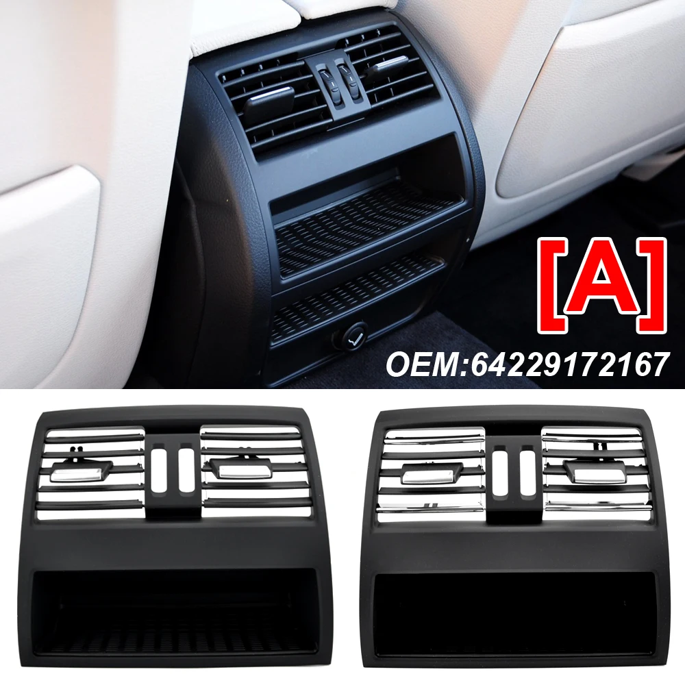 New Black Rear AC Conditioning Air Vent Grill Center For BMW 5 Series F10 F11 2010-2016 64229172167 ,64 22 9 172 167