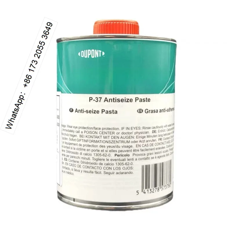 High-Purity Anti-Seize Lubricant Paste P-37, High Temperature Resistant Thread Compound for Bolts and Nuts, 500g