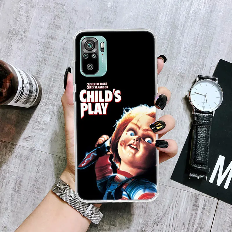 Cult of Chucky Child's Play Soft Phone Case for Xiaomi Redmi Note 13 12 12S 11S 11T 11E 10S 10 Pro 9 9S 9T 8 8T 7 Plus + Print C