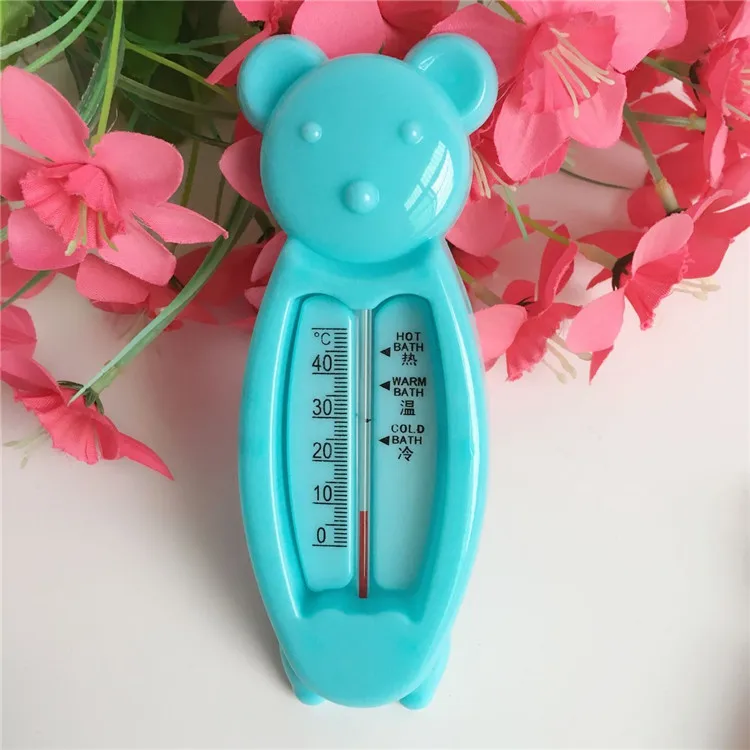 2023 New Cartoon Floating Bear Baby Water Thermometers Lovely Kids Bath Thermometer Toy Plastic Tub Water Sensor Thermometer