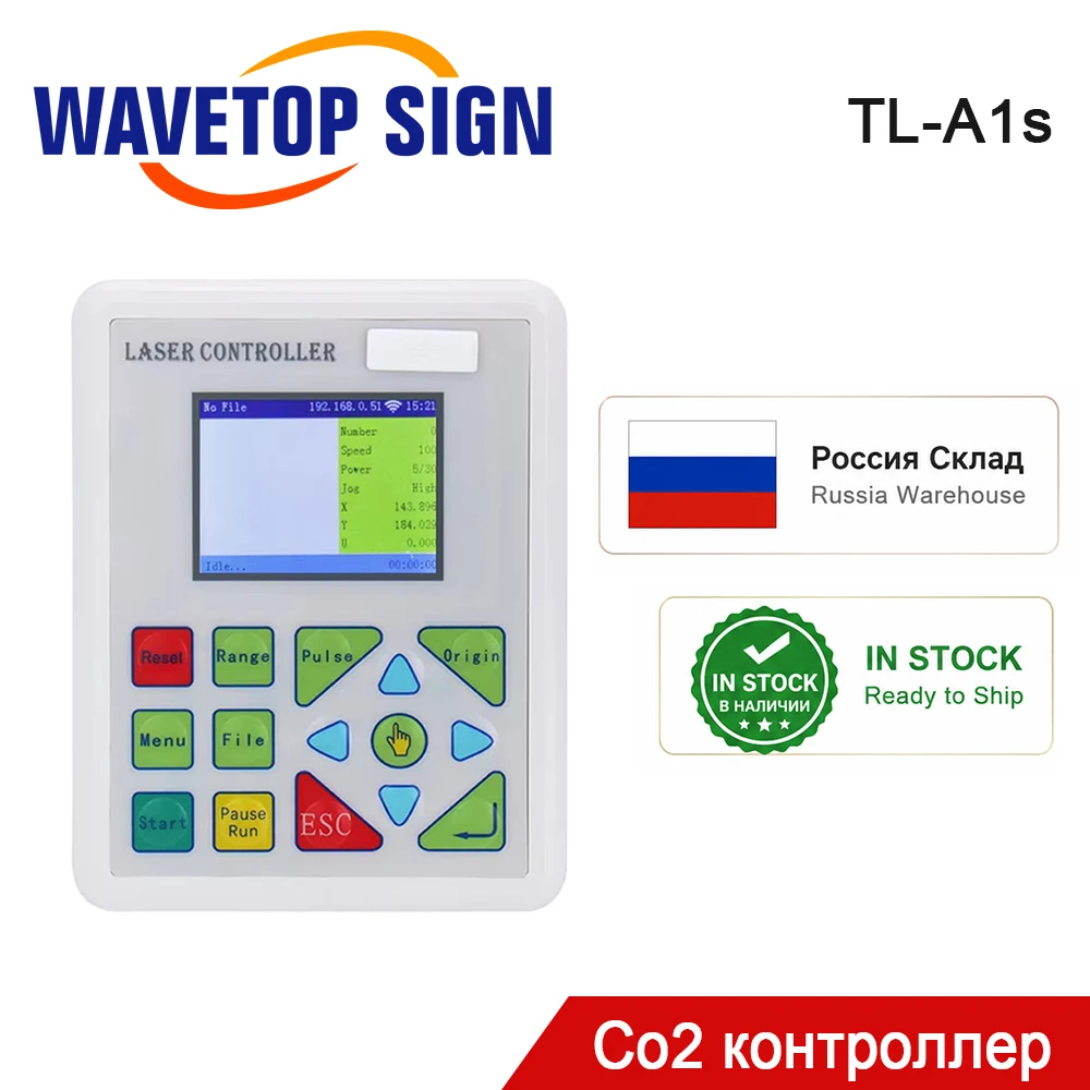 WaveTopSign Stock TL-A1s Система лазерного контроллера CO2 для лазерной машины K40 из Российской Федерации