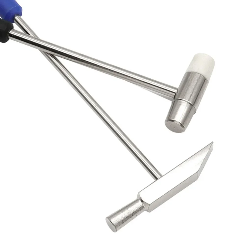 أداة إصلاح المطرقة الصغيرة لتقوم بها بنفسك المطارق المطاطية المعدنية رؤساء مزدوجة أداة إصلاح المطاط المعدني المطارق الصغيرة لإصلاح ساعة الأيدي أداة