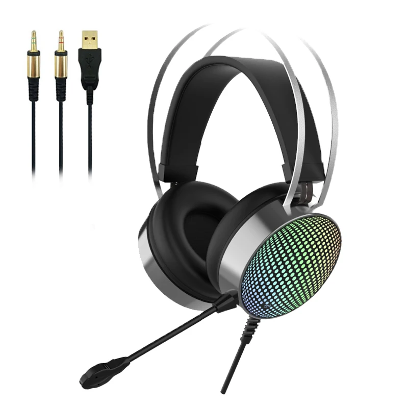 

RGB High Quality Wired Headset Wired with Microphone Overhead 7.1 Gaming Headphones PC Professional Headset for PS4 PS5 XBox