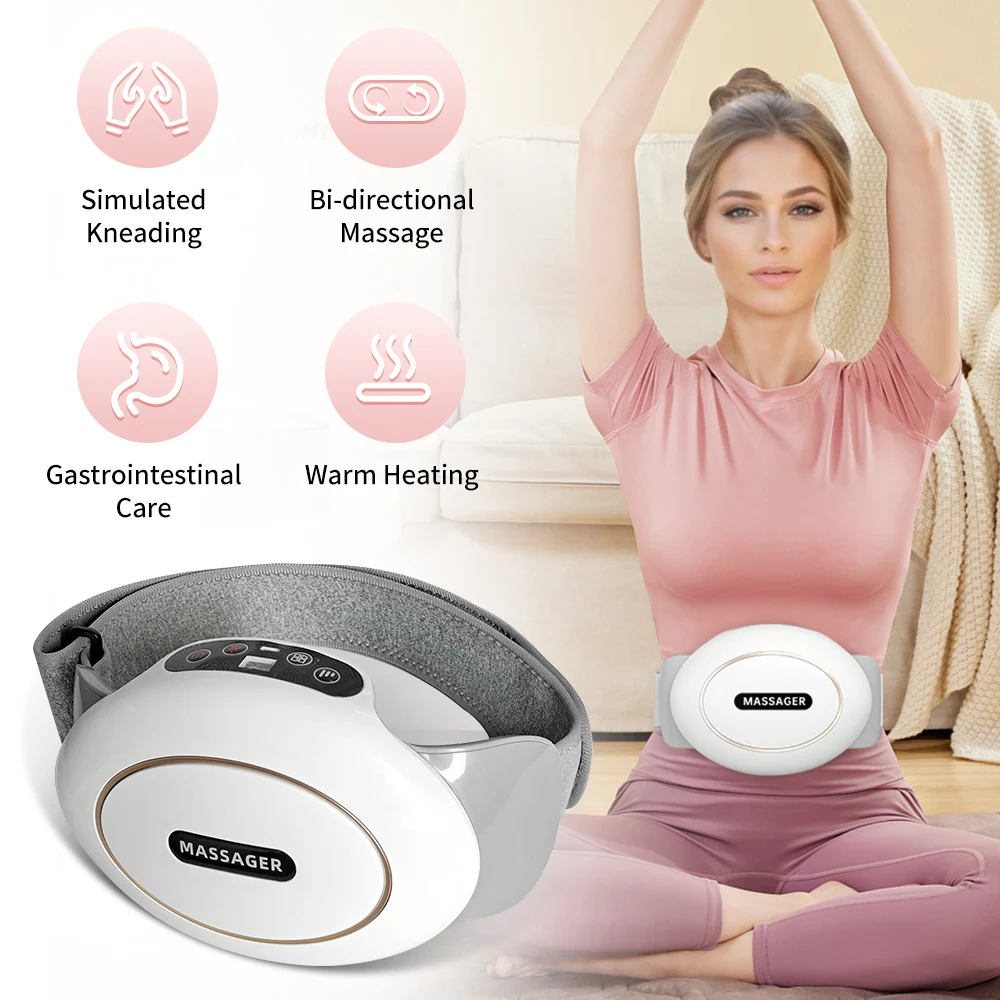 HOMEMASSA-Massageador abdominal, massageador elétrico do estômago, achatamento da barriga, uso múltiplo para cintura, abdômen, costas, pescoço, perna, 3 modos