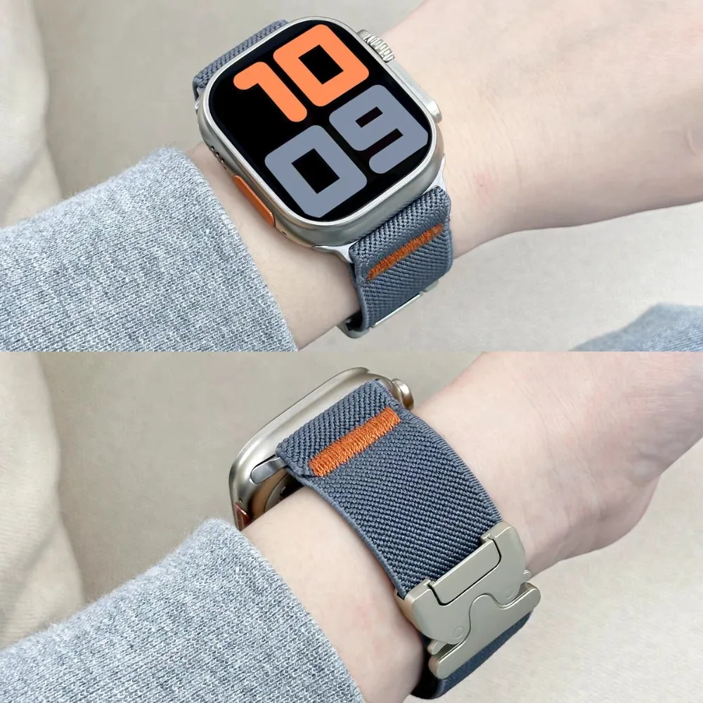 

Ремешок для Apple Watch Ultra 2 Band 49 мм 44 мм 46 мм 42 мм 40 мм 45 мм 41 мм Парашютный браслет Correa IWatch Series SE 10 9 8 7 6 5 4