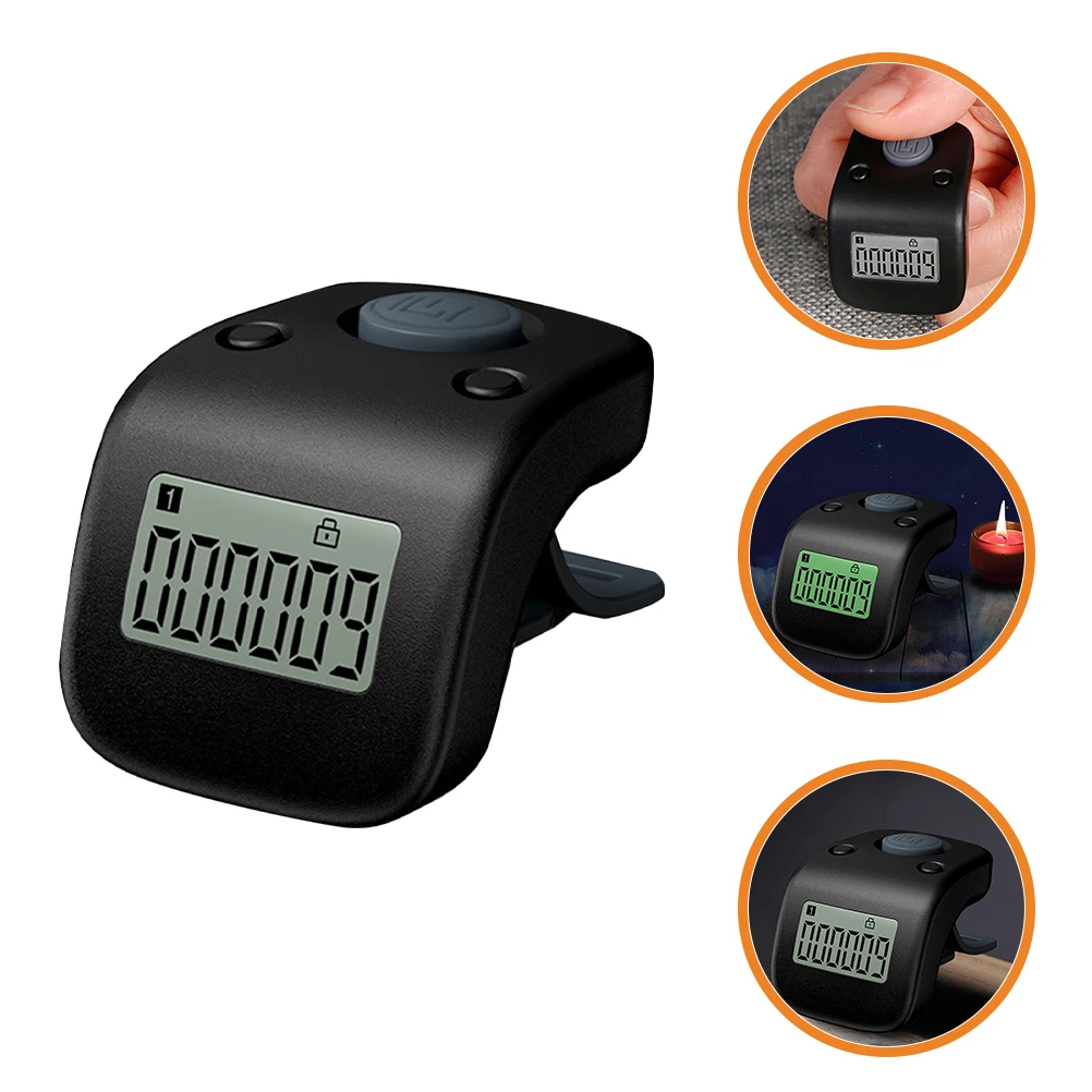 

Rechargeable Finger Handheld Counter Silent Electronic Digital Counter Ring Design Durable Lightweight Portable Easy