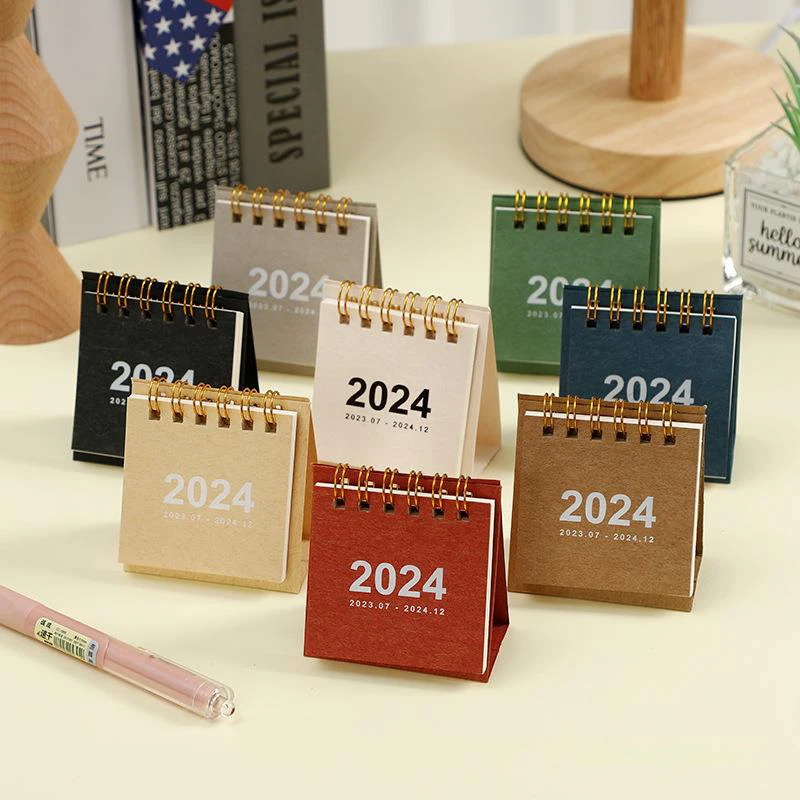 2023-2024 Mini Desk Calendar Desktop Standing Flip Calendar For Planning Organizing Daily Schedule Office School Supplies