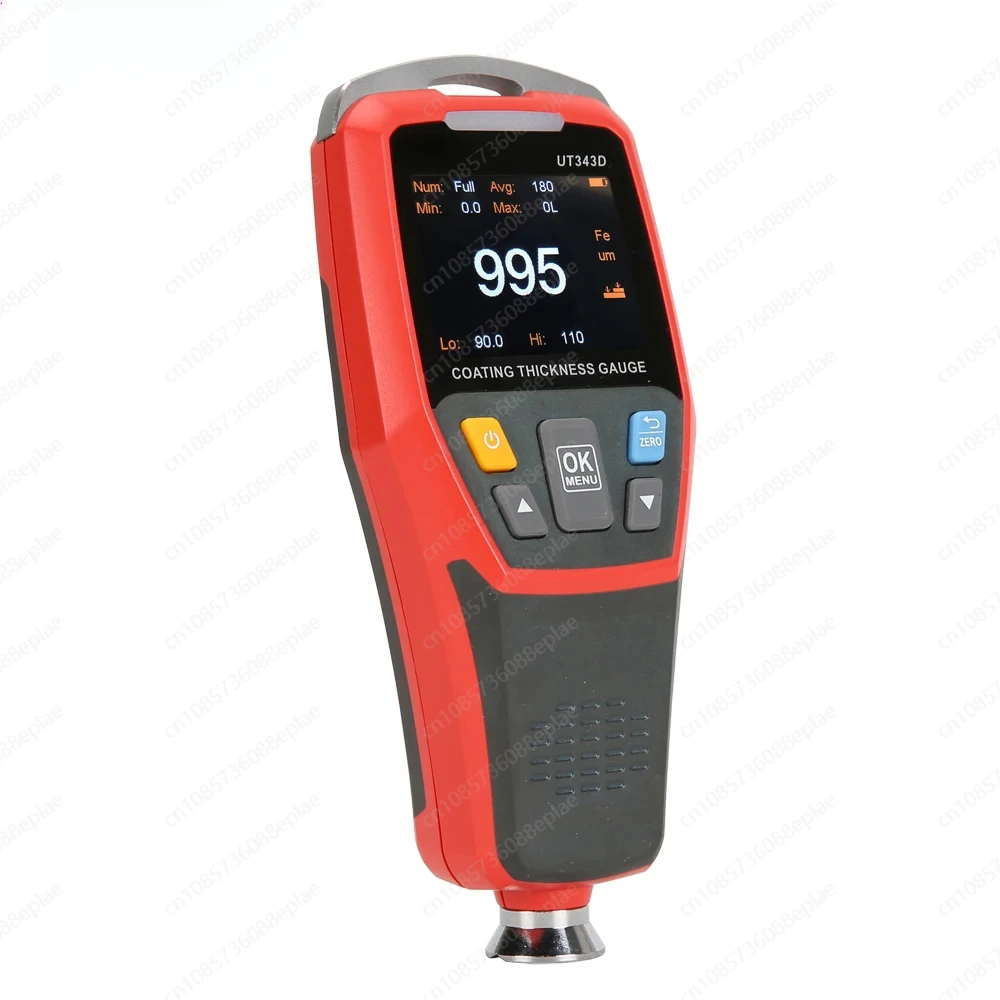 UT343D Car Paint Coating Thickness Gauge Digital Meter Film Tester NFE Measurement Electroplate Metal Ferrous Materials