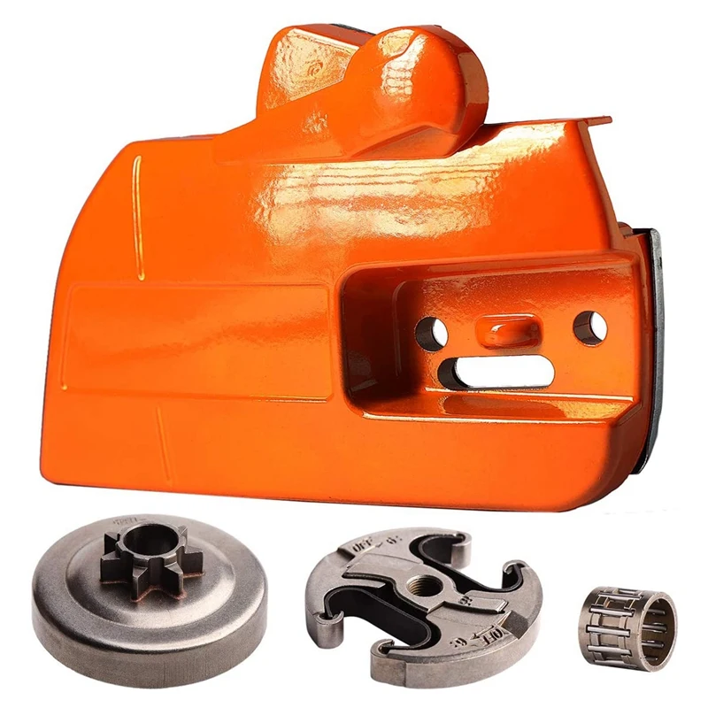 

Chainsaw Chain Brake Clutch Side Cover and .325inch 7T Clutch Drum Replacement Parts for Husqvarna 340 345 346 350