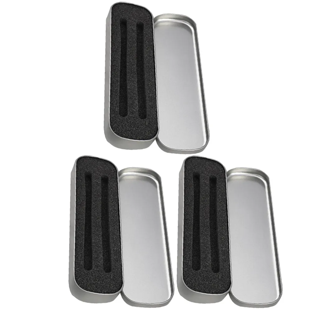 

3 шт., металлическая коробка для карандашей 12X8X4 см, большой вместительный футляр для хранения ручек, органайзер для школьных принадлежностей, подарочная коробка