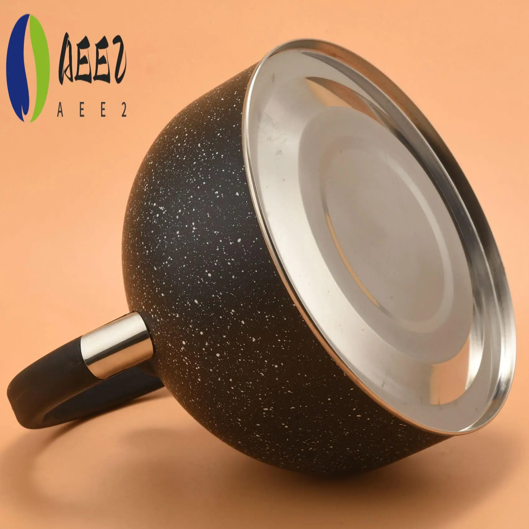 

AEE2-Whistling Tea Kettle, Teapot With Loudd Whistle And Anit-Hot Handle, Food Grade Stainless Steel Water Kettel For Home