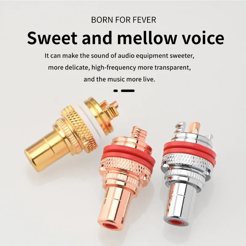 8 Stück Hifi RCA Buchse Stecker HiFi Audio Adapter Verstärker CD Player Anschluss