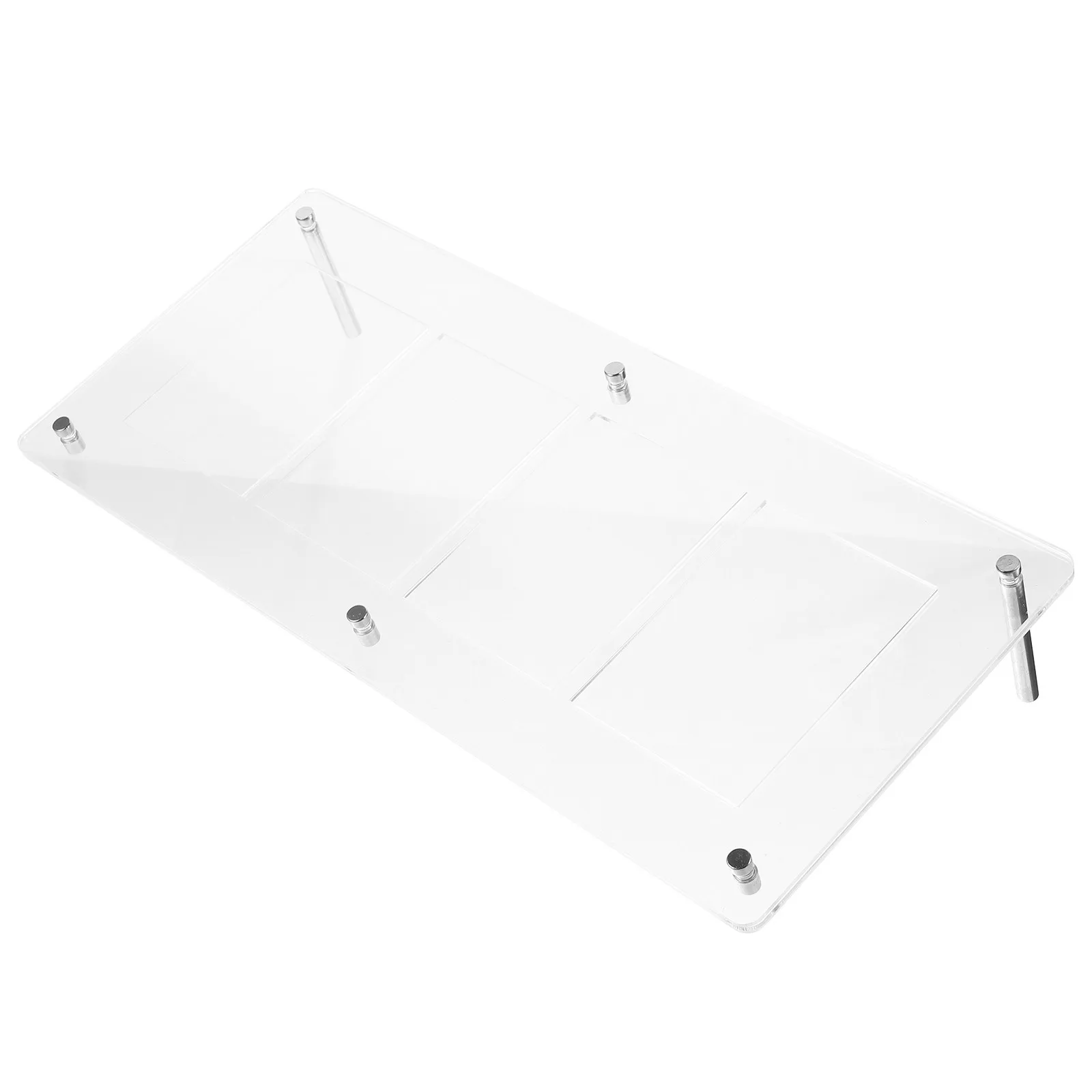 

Clear Trading Card Display Rack 4 Slot Stand Game Cards Baseball Card Holders Sports Cards Organizer Photocard Holders