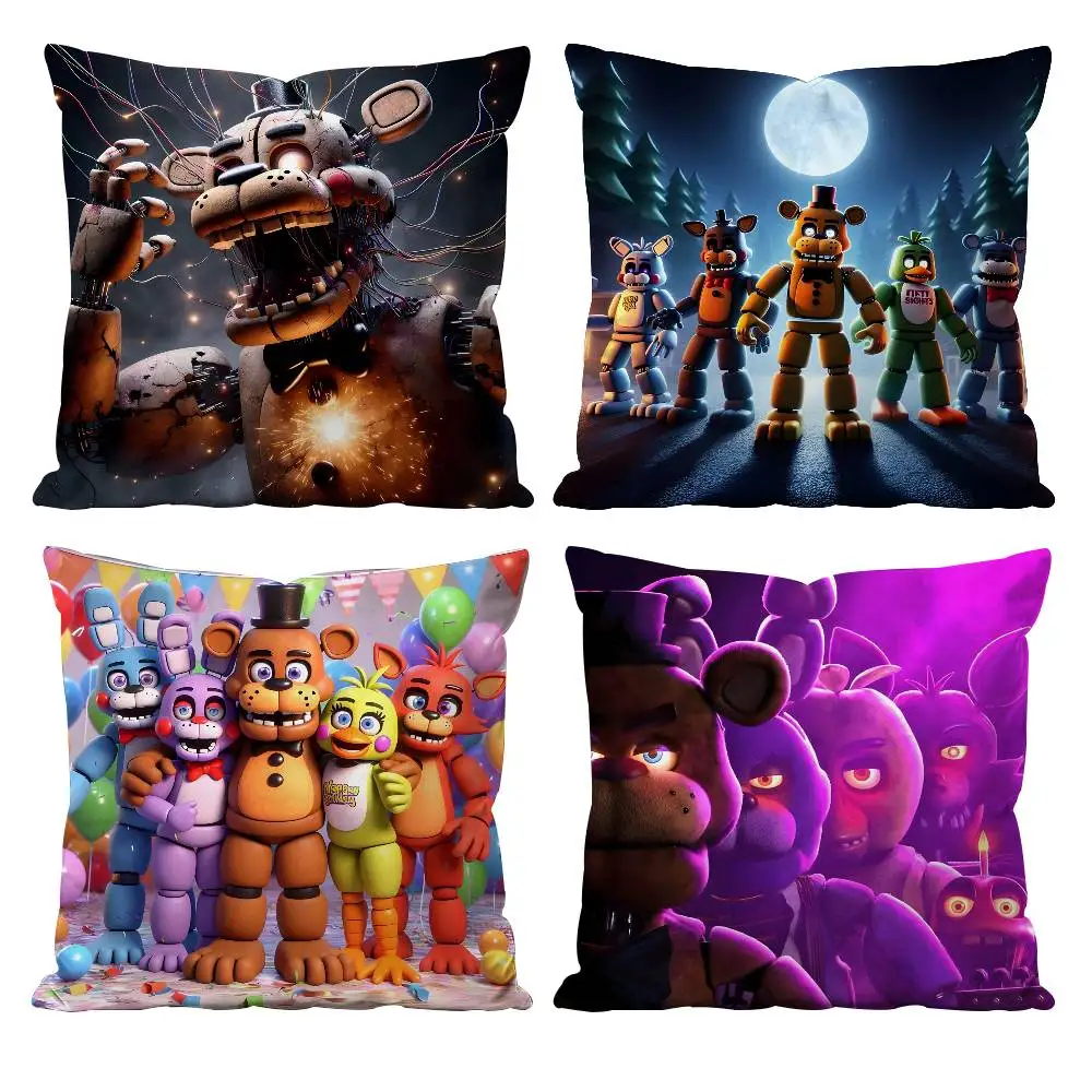 فيلم خمسة N-ليالي في F-Freddys 2 كيس وسادة نمط مطبوعة المخدة لغرفة المعيشة غطاء وسادة أريكة وديكور غرفة نوم #2