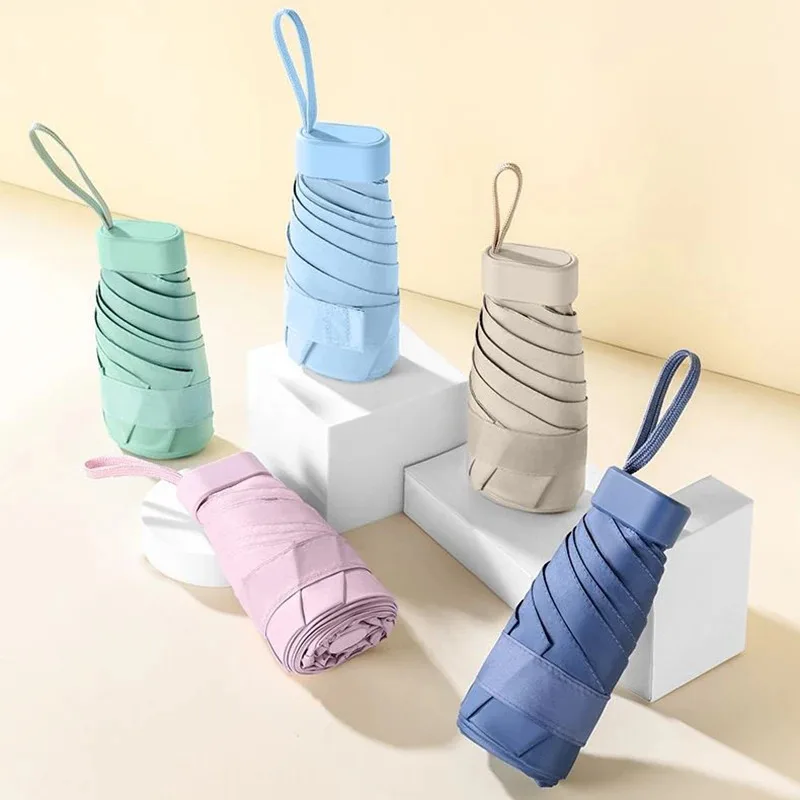 

Мини-складной зонт с защитой от ультрафиолета, мини-зонт от солнца, портативный зонт двойного назначения для хранения, мини-зонт-шторка zwq