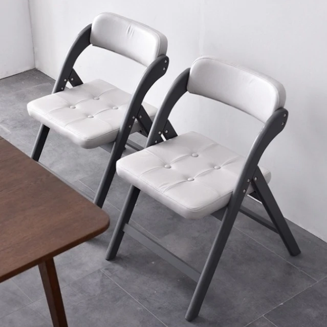 Solid Wood Folding Hotel Chair Modern Simple Stool Back Dining Chair For Outdoor Events For Nordic Wood Restaurants