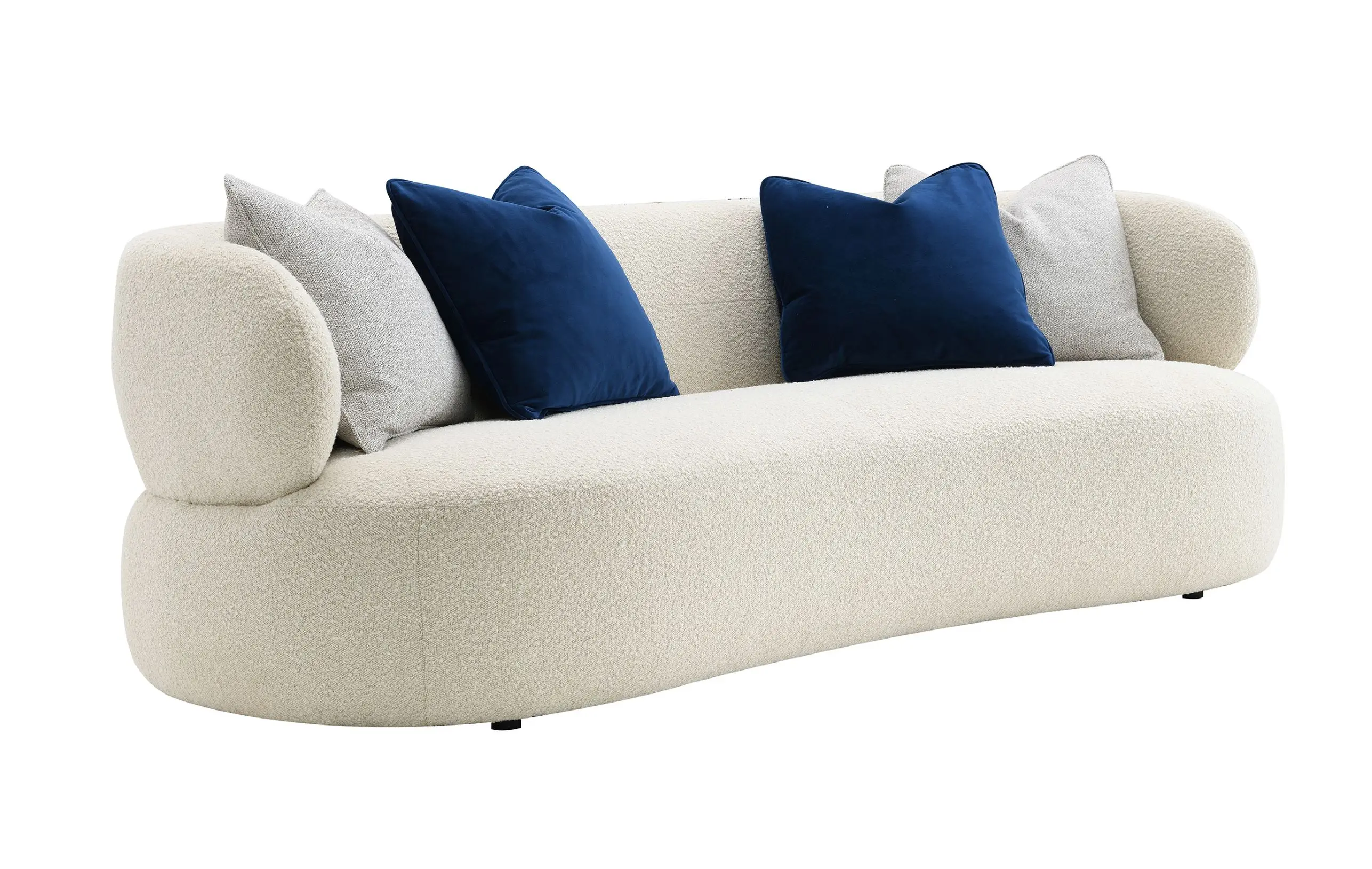 Nordic Couch Living Room Curved Indoor Sofa With Modern Fabric