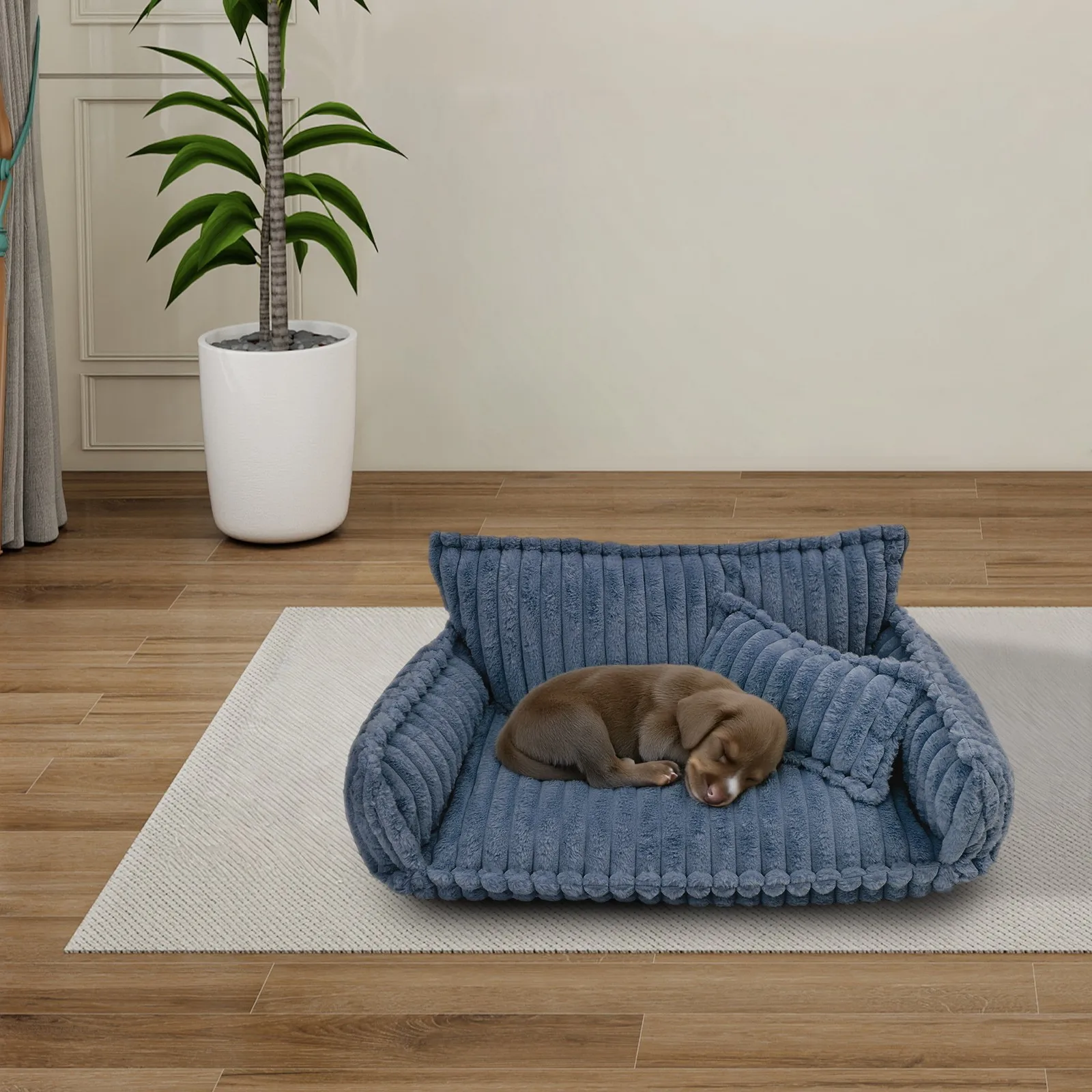 

Кушетка для животных со съемным моющимся чехлом для собак и кошек, успокаивающая лежанка