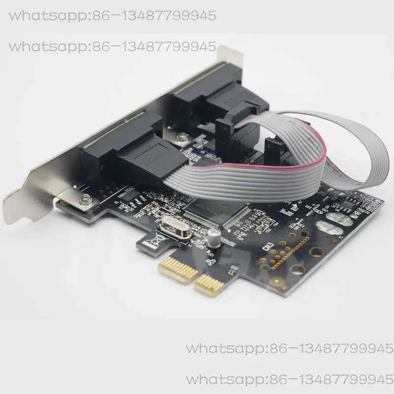 

PCIe Serial Port Card RS232 Expansion Card DB9 Pin COM Port Card 2U Small Chassis Half Height Full Height
