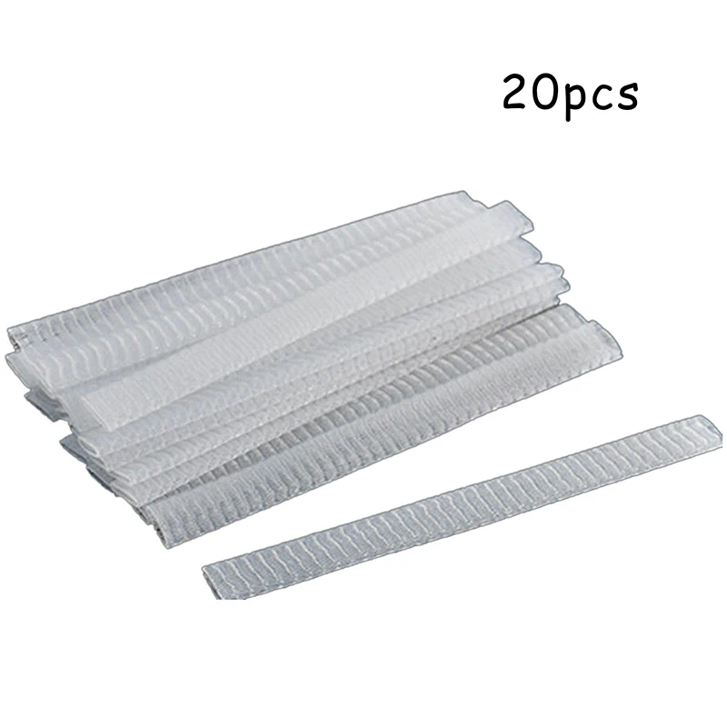 20Pcs Mesh Flexible Net Protectors Cover Sheath Beauty White Cosmetic Make Up Brushes Guards Convenient Brochas Maquillaje Tool