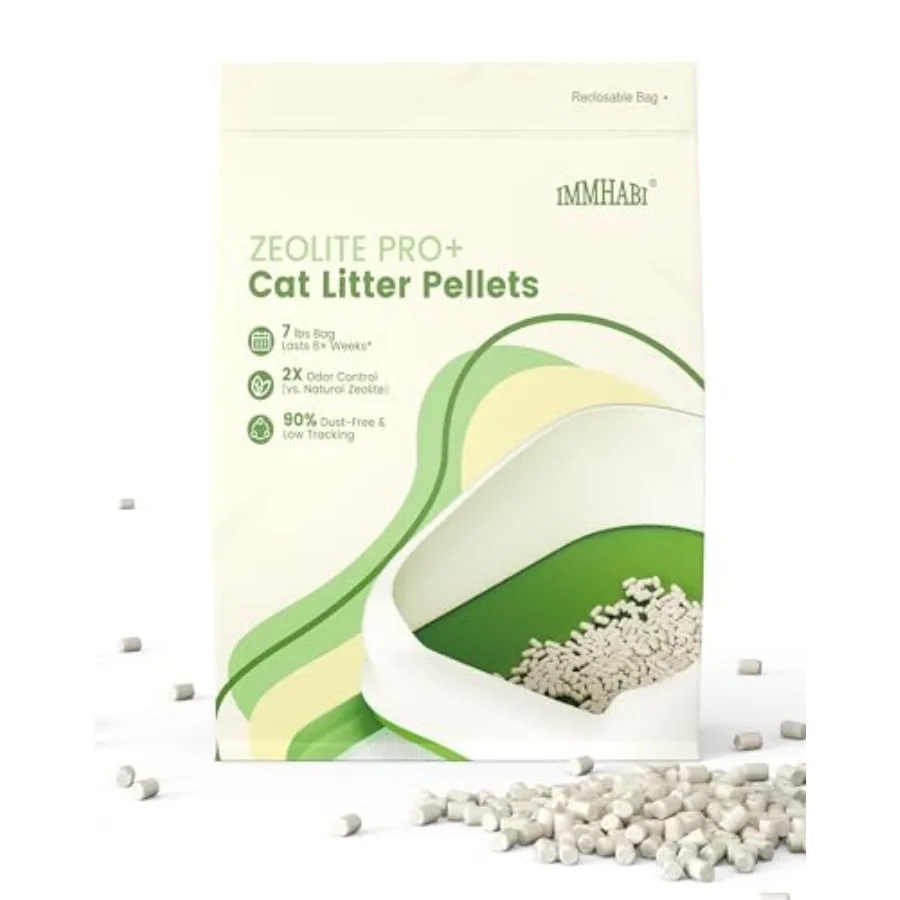 

Enhanced Cat Litter Pellets 7 lbs, Generic Litter Refills Exclusively for Shifting Litter Box Systems, Dehydrating Pellets, Zeo
