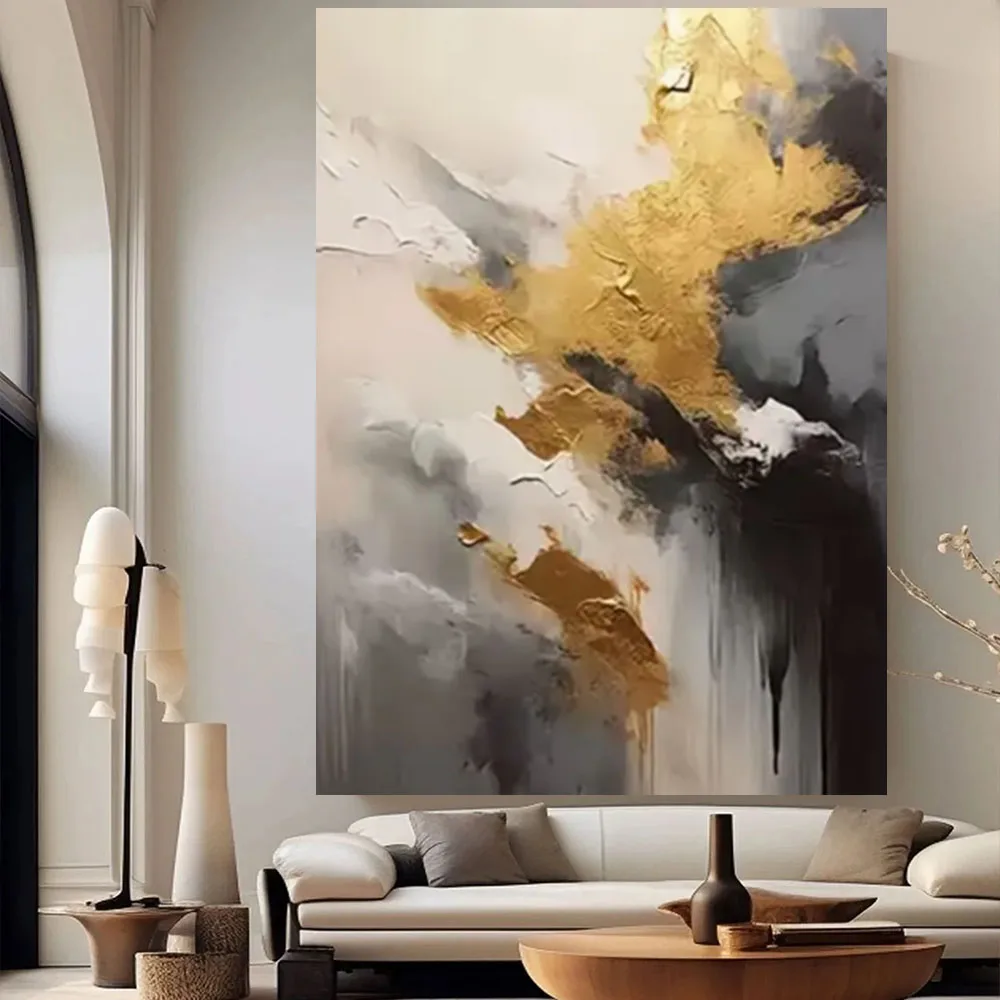 Nordic 100%hand-painted oil painting Boat Sailing large canvas Painting Numbers Modern Home Wall Art Paintings Decor living room