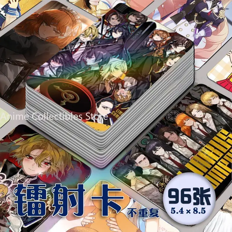 

96 шт. Limbus Company, полный набор, аниме, лазерная карта, косплей, закругленные углы, ЛОМО-карта, рождественские подарки для девочек