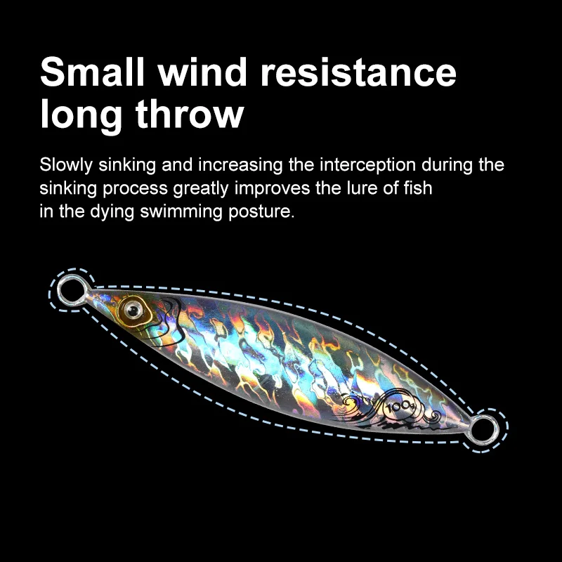 Metal Jigs 20g 30g 40g 60g 80g 100g 150g 200g 3D Eyes 130g Crankbait Trolling Hard Fishing Lure Laser Body Shiny Fishing Tackles