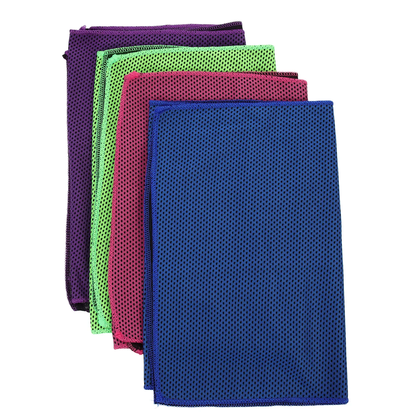 4Pcs Multi-Functional Cooling Towels Ice-Cool Breathable Polyester Sports Towels for Workout Running Cycling Hiking Climbing