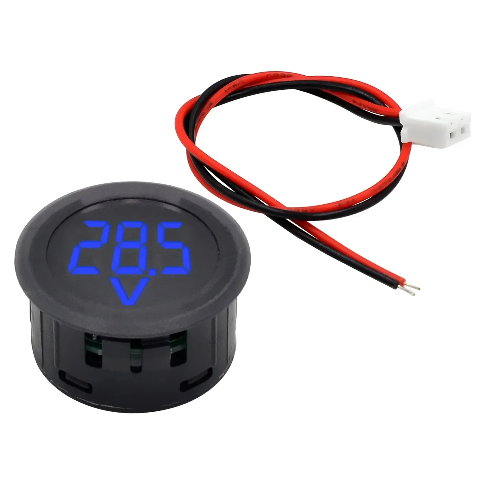 Two-wire Connection LED Digital Display Vehicle Voltage Checking Real Time Battery Monitoring Electrical Tools