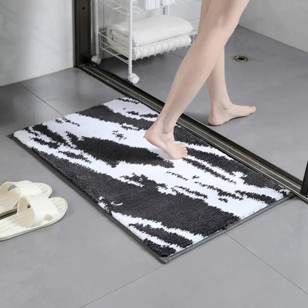 Thick Carpet Non-slip Rubber Backing Mat Anti-slip Water Absorption Doormat for Indoor Entryways Durable Foot Drying for Kitchen