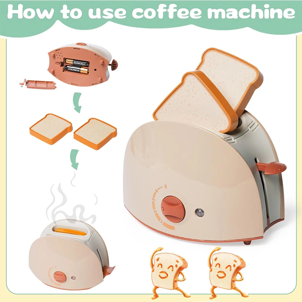 Eletrodomésticos de cozinha brinquedo para crianças cozinha fingir jogar brinquedo conjunto cozinha com cafeteira liquidificador máquina café expresso água dispe