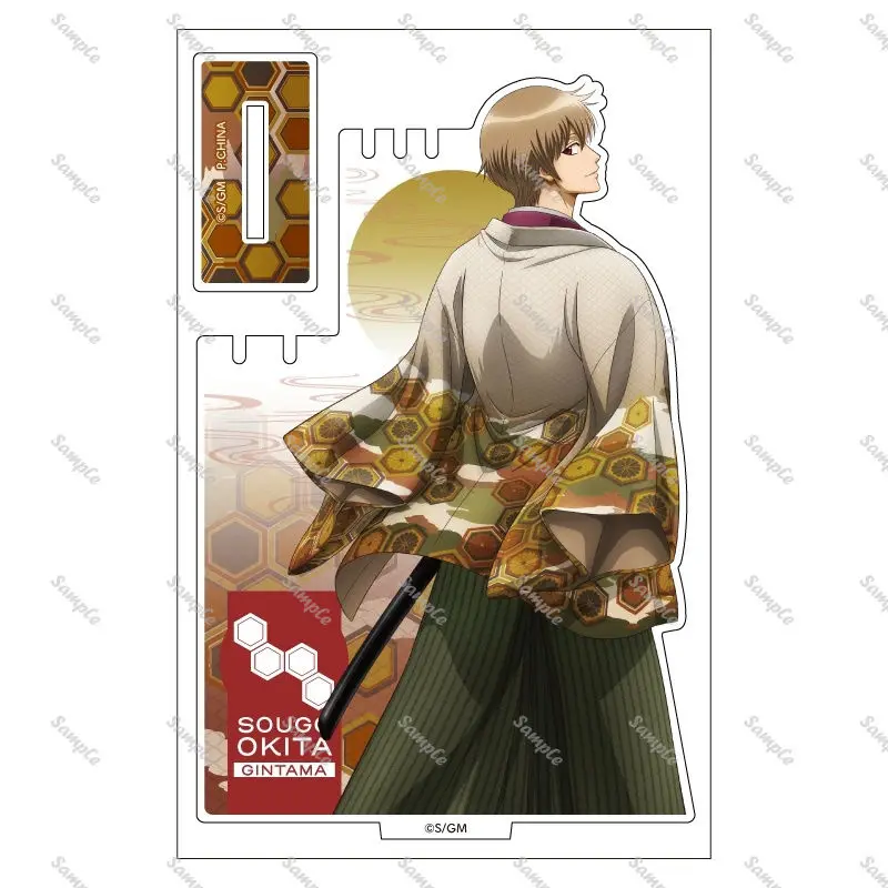 GINTAMA Acryl Stand Figuur Sakata Gintoki Takasugi Shinsuke Anime Perifere Creativiteit Een Achteruit Glance Modellering Ornament