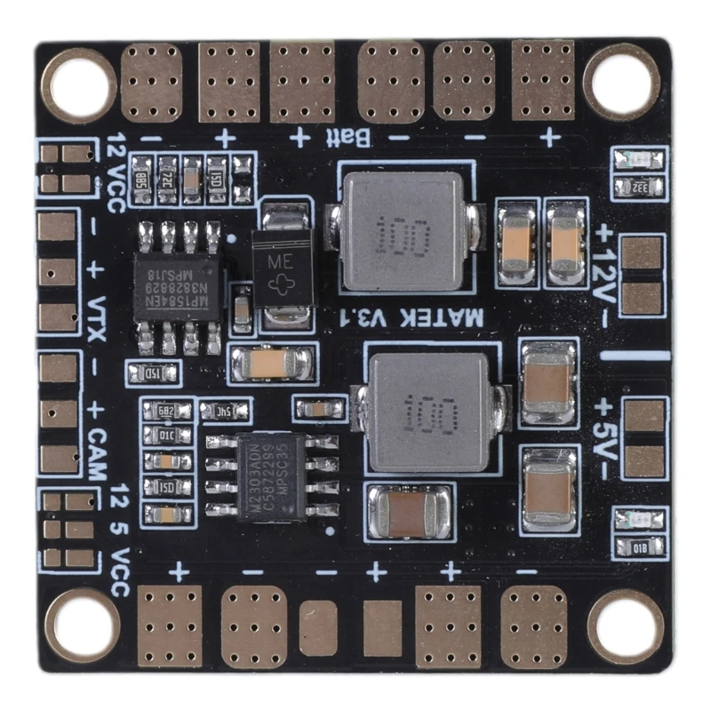 Matek System Power Distribution Board BEC5V 12V Mini Power Hub Module Board