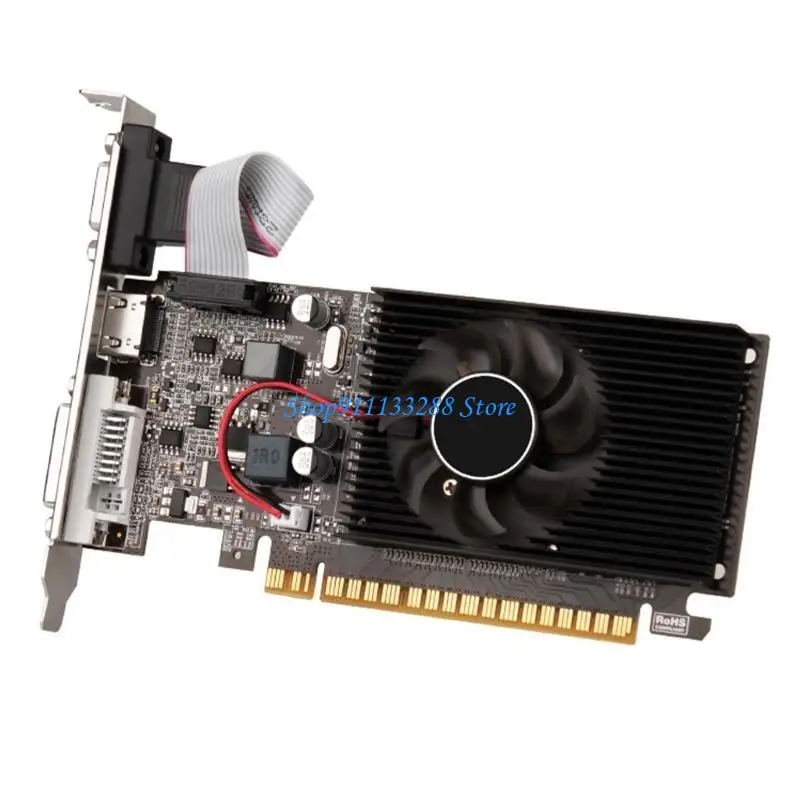 

G88D GT610 2GB Graphics Card for Business Office PCIE x 16 DVI VGA PC Desktop Video