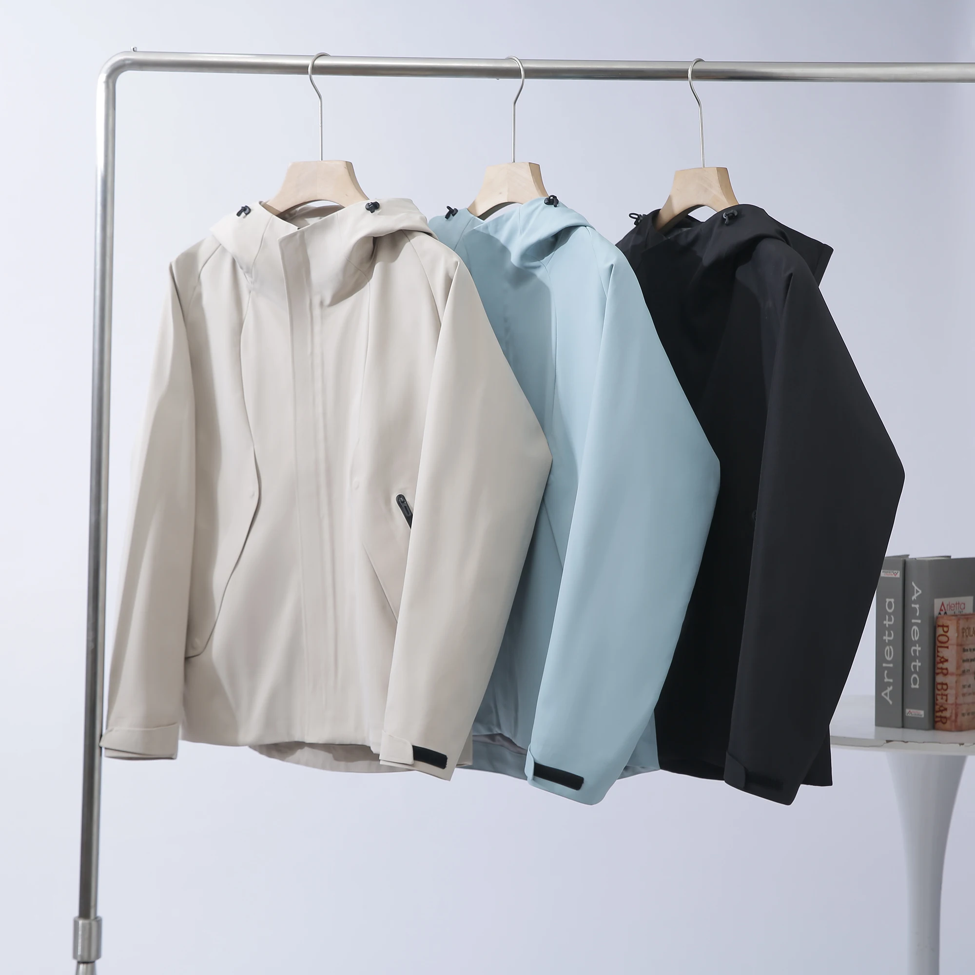 

Мужская функциональная ветровка премиум-класса для активного отдыха, весенняя новинка, тканая куртка с капюшоном и проклеенными швами от Trade King