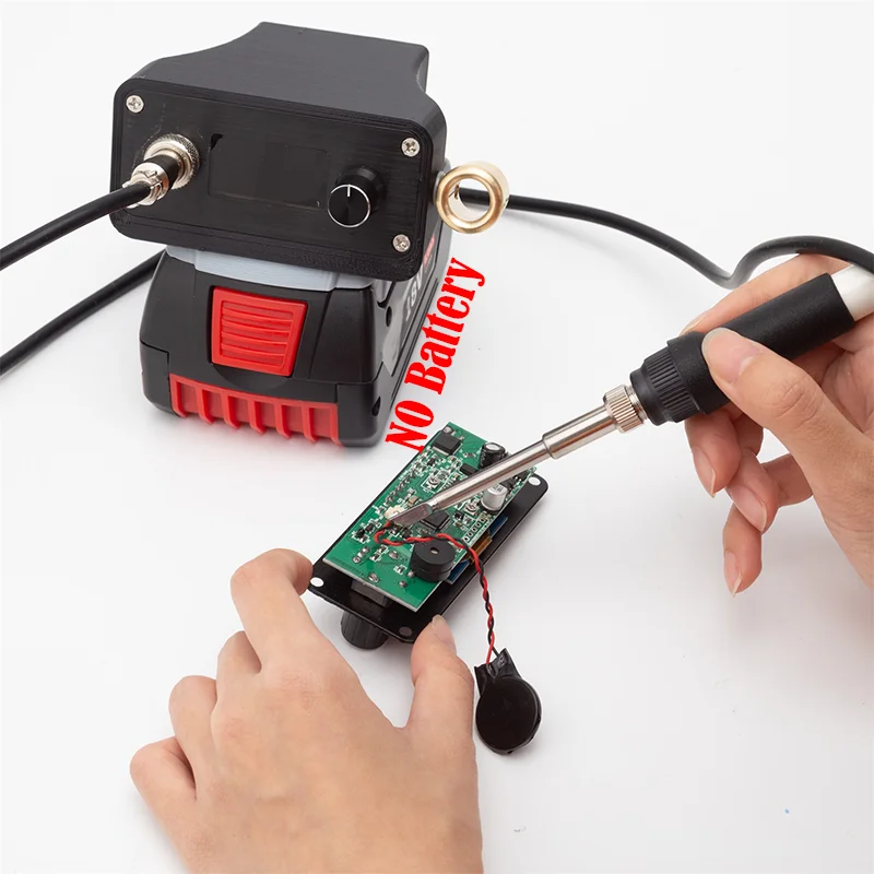 

For Bosch18V lithium battery T12 soldering iron electric digital soldering iron station suitable for DIY and welding(NO Battery)