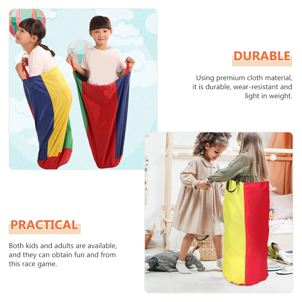

4 Pcs Jumping Bag Outdoor Games Potato Sack Race Bags Carnival Accessories Sacks Racing Kids
