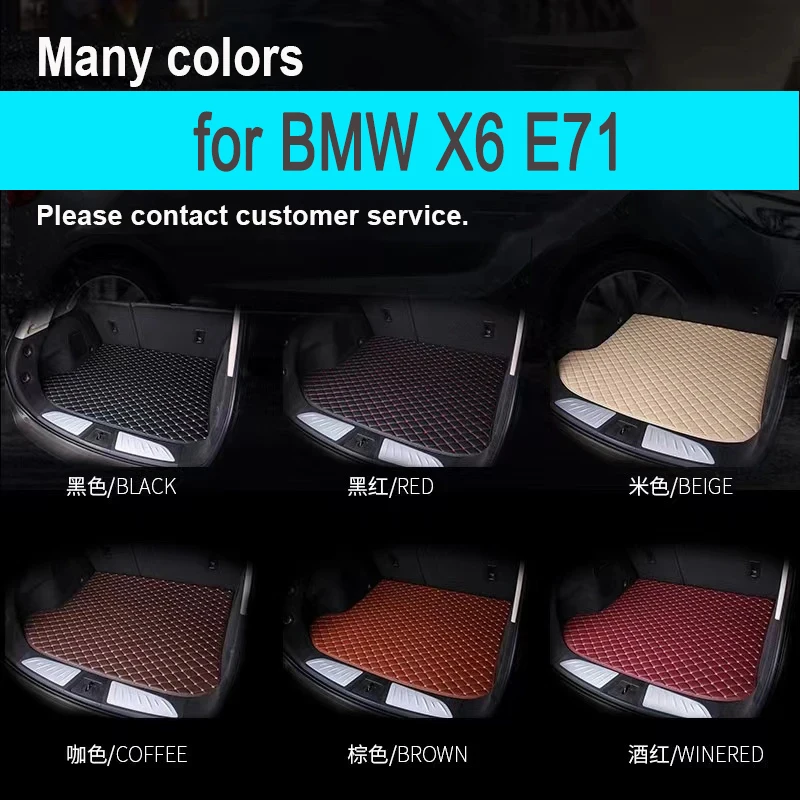

"Car trunk mat for BMW X6 E71 2008 2009 2010 2011 2012 2013 2014 cargo liner carpet interior accessories cover "