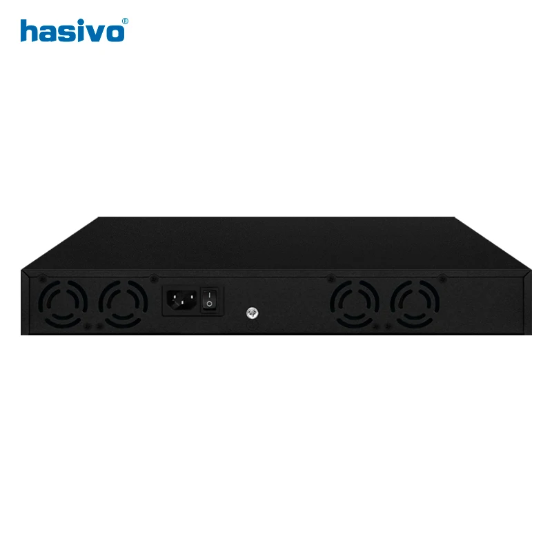 Hasivo semua 10 Gigabit PoE atau tanpa PoE saklar Ethernet 8*10gbps RJ45 jaringan Port Plug and Play 10gbe 10gb 10000mbps