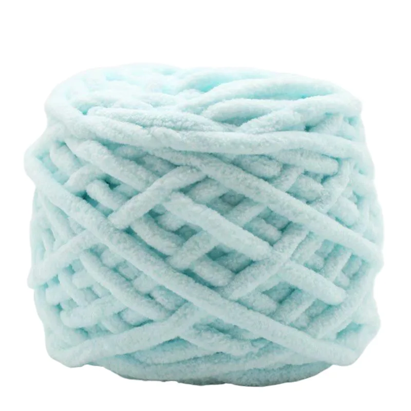 1 Stück 100 g Samt-Handstrickgarn Polyester Häkelgarn Strickschal Slipper Hutlinie Kissen Puppenhausschuhe Fäden 50 m 1968 Zoll – Detail 25